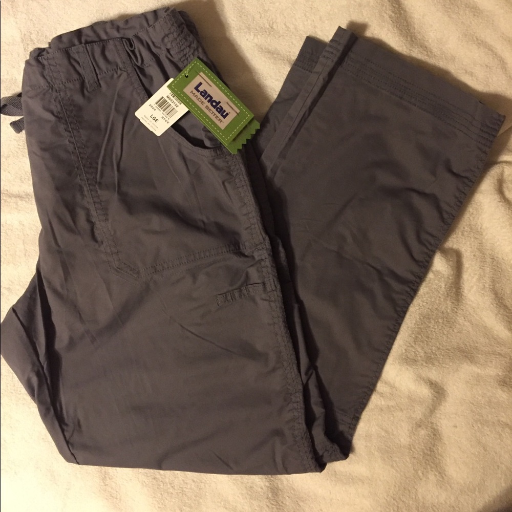 Landau new with tags size large grey scrub pants.